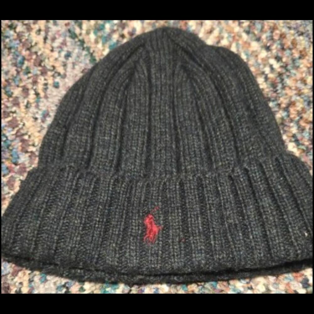 Polo-ralph-lauren Men's Dark Grey Beanie Hat